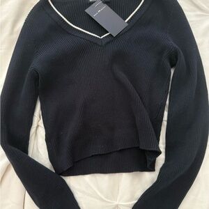 Navy V-Neck Sweater